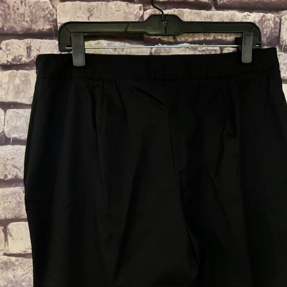 Talbots Black Curvy Fit Crop Pants Size 14 - Picture 7 of 10